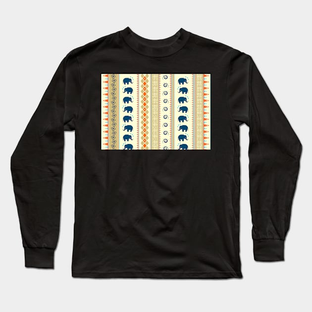 Ethnic Pattern Long Sleeve T-Shirt by GosiaOwczarz